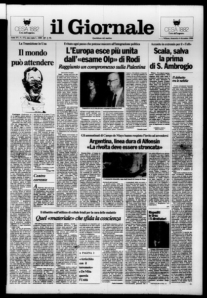 Il giornale : quotidiano del mattino